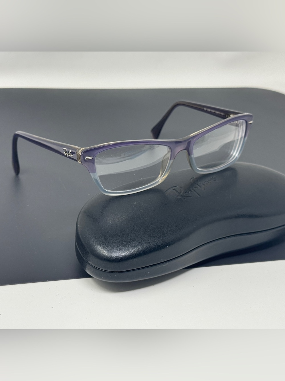 Ray Ban Eyeglasses RB 5256 5107 Purple/Gray Frames 52 [] 16 135 Flex Hinges